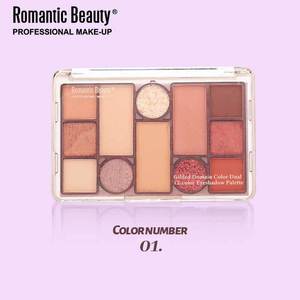 Paleta <span class=keywords><strong>de</strong></span> sombras <span class=keywords><strong>de</strong></span> <span class=keywords><strong>ojos</strong></span> Romantic Beauty, 12 colores, brillo mate, larga duración, alto pigmento, iluminador, fácil <span class=keywords><strong>de</strong></span> aplicar, maquillaje <span class=keywords><strong>de</strong></span> <span class=keywords><strong>ojos</strong></span> - Product Image 6