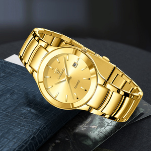 Relojes de Lujo Skmei L1034MTGD para Parejas, Reloj de Hombre de Acero Inoxidable Dorado, Resistente al Agua, Orologio Uomo - Product Image 5