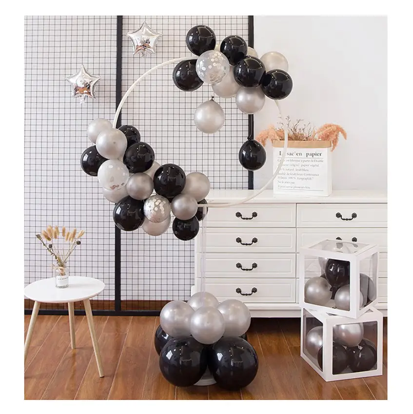 Anel redondo de balão, acessórios de decoração para festa