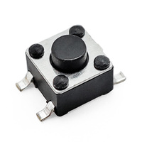 Micro-interrupteur tactile SMD à bouton-poussoir de 4,5x4,5x3 mm à 4 broches à profil bas pour réparation de clé de voiture à distance et remplacement de carte PCB