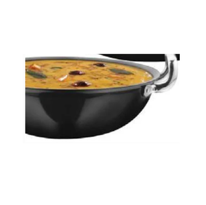Poêle Kadai de Luxe en Aluminium Anodisé Rigide, Anti-Rayures, Robuste pour la Cuisine Quotidienne, les Plats Mélés et les Currys - Product Image 3