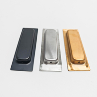 Tiroirs en acier inoxydable 304 de style européen avec poignées cachées encastrées Poignées de porte fendues pour armoires de cuisine