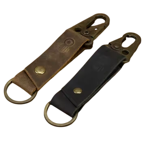 Llavero Personalizado de Cuero Genuino de Grano Completo, Estilo Vintage, <span class=keywords><strong>con</strong></span> Logotipo Grabado, Llavero de Cuero Genuino Premium y Duradero <span class=keywords><strong>con</strong></span> Gancho para Hombre - Product Image 6