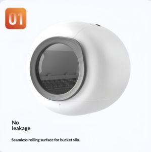 Nuovo Lettiera Automatica Intelligente 2026 Tonepie Ti + M 65L in Plastica OEM con Controllo APP, Completamente Chiusa, Autopulente, Anti-Odore, Facile da Pulire per Gatti - Product Image 3