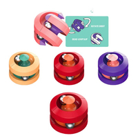 Juguete Giratorio Ecológico para Fiestas, Transformable, de Plástico, con Canicas, Kit para Aliviar el Estrés, Impresión UV Yahe