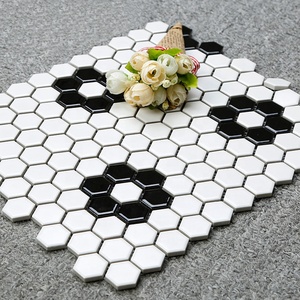 Mosaïque hexagonale 260x300mm, carreaux de sol pour cuisine et salle de bain, carreaux muraux pour <span class=keywords><strong>toilettes</strong></span>, mosaïque, carreaux de sol, design de revêtement de sol - Product Image 2