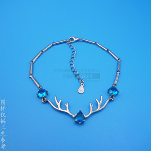 สร้อยข้อมือลูกปัดจี้รูปสมอเรือสีโรสโกลด์เครื่องประดับสวมใส่ได้ทุกวัน - Product Image 4