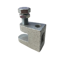 Pince de fixation sismique Shengri pour poutre, 3/8 1/2 pouce, en fonte ductile QT450, support de pipeline de protection incendie FM, fabriqué en Chine