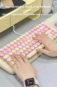 High Aesthetic 87-<b>Key</b> RGB Backlit Mechanical Keyboard New Computer Keyboard for Laptop Hot Sale Candy - Product Image 4