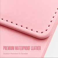 Porte-Comptes Magnétique de Luxe en Cuir Végétalien Imperméable à Carreaux pour Restaurants, Cafés et Hôtels – Housse Moderne pour Billets de Restaurant