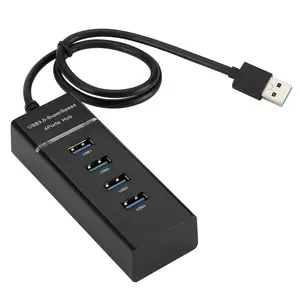 מהירות גבוהה 4 יציאות USB 3.0 תחנת עגינה רב-יציאת USB 3.0 Hub עבור מחשב אביזרי מחשב