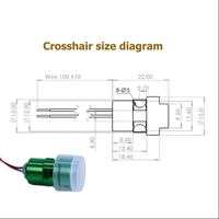 Module générateur de laser vert à ligne croisée CE RoHS 520nm 40mW pour positionnement industriel, alignement, découpe CNC du bois et de la pierre