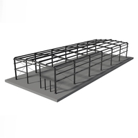 Edificio de metal prefabricado estructura de acero almacén/taller/fábrica/cobertizo de almacenamiento/hangar/pasillo/gimnasio con precios baratos