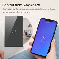 Interrupteur tactile intelligent Zigbee certifié RCM australien 118, anti-traces de doigts, anti-salissures, verre trempé de luxe, 16A, compatible Apple HomeKit