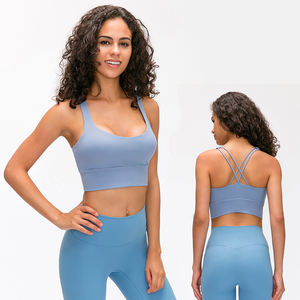 ¡Novedad de 2023! Cinturones de doble hombro con alineación de limón, reunión a prueba de golpes con almohadilla para el pecho, sujetador de Yoga con dobladillo inferior ensanchado - Product Image 3