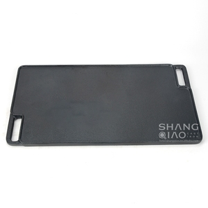 Chảo Nướng BBQ Phẳng Hai Đầu Đốt Lớn Cắm Trại Ngoài Trời Chảo Nướng Di Động Cho Nhà Bếp Có Thể Đảo Ngược Chảo Nướng Bằng Gang 45 CM - Product Image 5