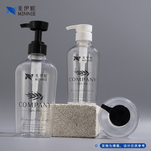Botella transparente con bomba de 500 ml de Minnie Company para champú, gel de ducha, loción corporal, dispensador con bomba de emulsión para el cuidado personal. - Product Image 5