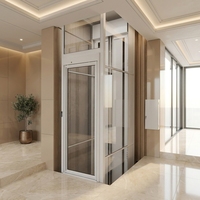 Suite de luxe moderne pour hôtel, appartement au design compact, finition esthétique, système de porte d'ascenseur silencieux en métal