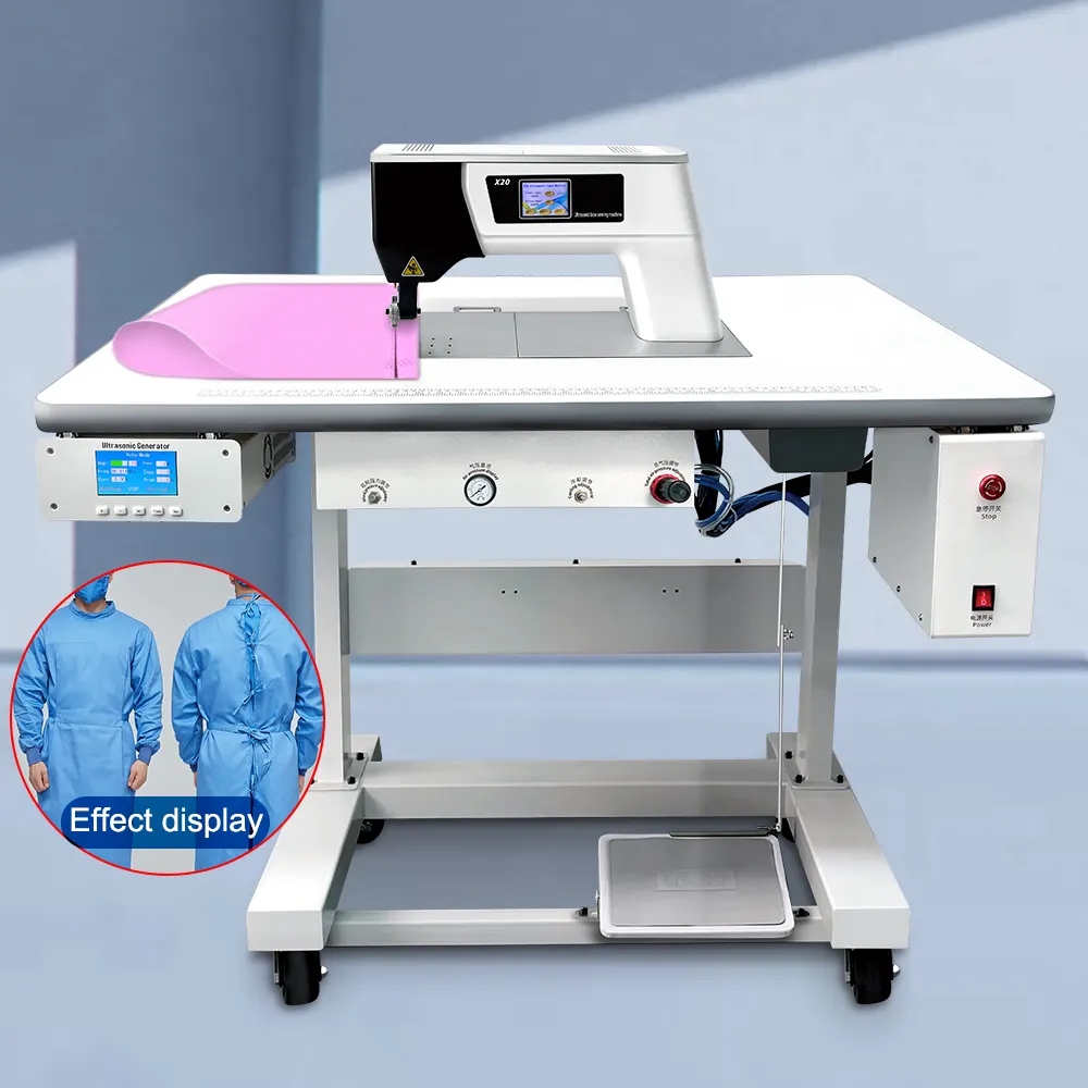 Ultrasone Bescherming Pak Kant Naaien Machine Niet Geweven Tafelkleed Naaimachine