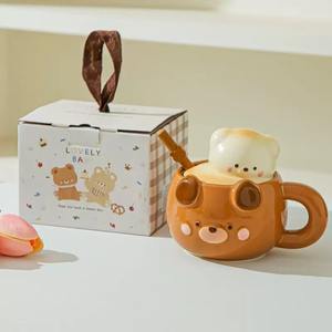 Mug en céramique créatif MSH avec ours 3D, cadeau d'affaires, mug à café en céramique - Product Image 6