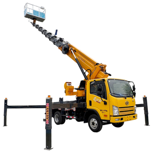 מותג חדש 32 מ 'הרמת בום עבודה פלטפורמה דלי משאית מנוף הידראולי כלוב אווירי עבודה אווירית פלטפורמה להרים קיבולת - Product Image 1