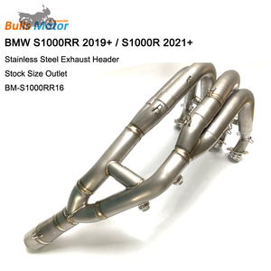 Système d'échappement complet de moto pour BMW S1000RR <span class=keywords><strong>S1000R</strong></span> Tuyau d'échappement avant en acier inoxydable complet 2019 2020 2021 <span class=keywords><strong>2022</strong></span> - Product Image 2