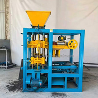 Machine à briques de ciment semi-automatique QT4-24, machine à fabriquer des blocs creux emboîtables, différents moules disponibles