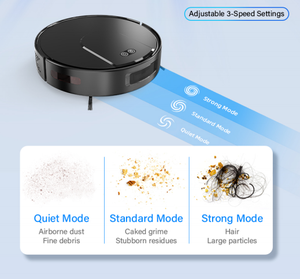 Robot de Limpieza Inteligente Todo en Uno 3 en 1: Aspiradora, Trapeador y Barredora con Navegación Giroscópica y Control por Aplicación para el Hogar - Product Image 6