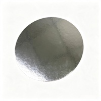 Plateau rond en carton ondulé jetable de 2 mm et 3 mm d'épaisseur, doré et argenté, pour emballage de gâteaux, 8/10/12 pouces