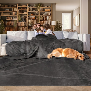 Manta de Flanela Grossa e Aconchegante de Cor Sólida para Sofá, Cama e Inverno - Product Image 5