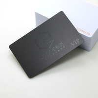 Sérigraphie Cartes RFID d'adhésion en plastique noir givré