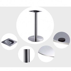 WEKIS Industrial Square Rectangle Metal Dining Coffee Bar Table Stainless Steel Table Base <b>Gold</b> Black Cast Iron Table Base - Product Image 6