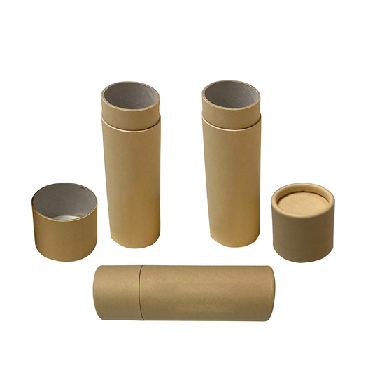 Factory Wholesale Kraft Push Up Paper Tube Sustainable Reusable Round Paper Tube Packaging Tea Paper Tube