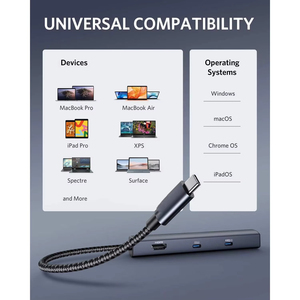 ฮับ <span class=keywords><strong>USB</strong></span> C 6-in-1 ขยายพอร์ต <span class=keywords><strong>USB</strong></span> C PD พร้อมพอร์ต Ethernet รองรับกำลังไฟ 65W, ความละเอียด 4K HD, พอร์ต Ethernet 1Gbps และพอร์ตข้อมูล <span class=keywords><strong>USB</strong></span> 3.0 จำนวน 2 พอร์ต - Product Image 2