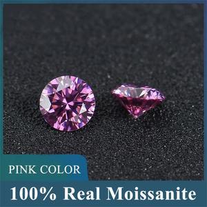 Piedras de Moissanita Creadas en Laboratorio, Color Claro, Varios Colores Disponibles, Corte Brillante, 0.3-4ct, Claridad VVS1, Gemas para Joyería - Product Image 4