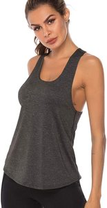 Canottiera in bianco da <span class=keywords><strong>donna</strong></span> in cotone 100% personalizzato di alta qualità per la promozione - Product Image 2