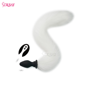 Sexbay Amerikaanse hete bont anale plug vossenstaart mannelijk vrouwelijk sexy rollenspel butt plug glow-in-the-dark <span class=keywords><strong>dildo</strong></span> dier - Product Image 1