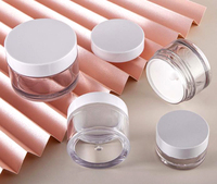 Pot cosmétique de luxe en plastique avec couvercle or, noir, blanc – 5g, 10g, 20g, 30g, 50g, 80g, 100g – Pots à beurre pour les lèvres et le corps avec couvercle