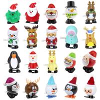 Groothandel Kerst plastic opwindbare wandelende kerstfiguren automatenprijzen kerstcadeaus voor kinderen