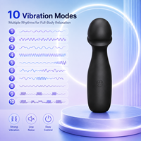 IPX7 Wasserdichter Wiederaufladbarer Zauberstab-Massagegerät 650mAh Akku USB-Aufladung Silikon-Vibrationsgerät OEM ODM