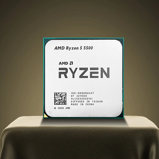 AMD New Ryzen 5 5500 with Cooler R5 5500 3.6GHz 6-core 12-thread CPU Processor 7NM 65W L3=16M 100-000000457 Socket AM4