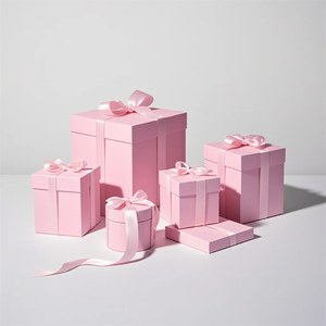 Embossing Ribbon Recyclable Luxury High-End Gift <b>Boxes</b> <b>Removable</b> Lid Custom Logo Eco-Friendly Cardboard for Gift Packaging - Product Image 5