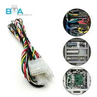 كابل توصيل OEM 20AWG UL1569 من 2x5Pin إلى 2x4Pin بمسافة بينية 4.2 مم، موصل أنثى 10Pin إلى موصل Molex 8Pin للمعدات الصناعية