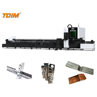 Machine de découpe laser de tubes avec système de contrôle Cypcut, semi-automatique, pour le poinçonnage de tuyaux, découpeuse laser à fibre