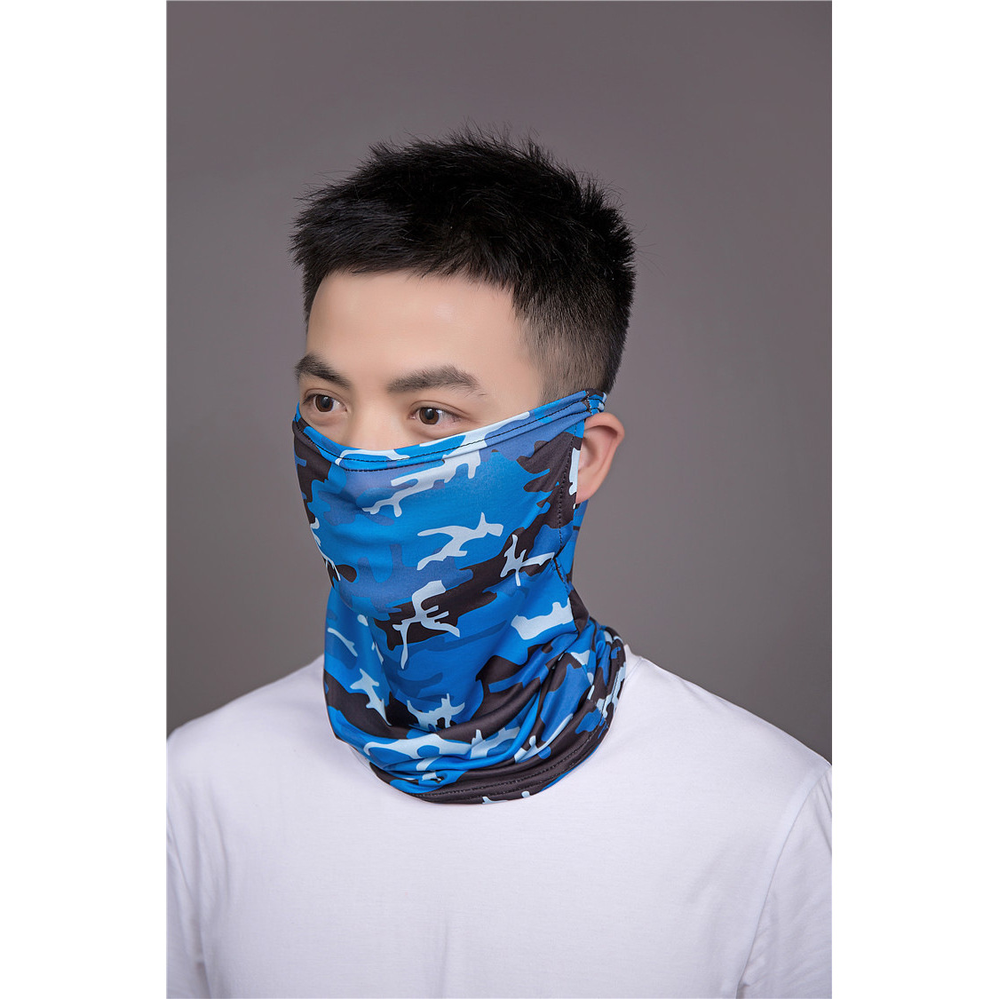 Presillas para las orejas - azul camuflaje