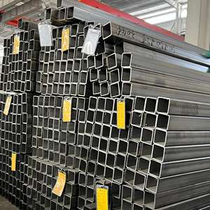 Aisi 201 304 316 Tubes carrés en acier inoxydable de tailles 25x25 <span class=keywords><strong>30x30</strong></span> 50x50mm Tubes et tubes en acier - Product Image 4