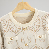 Robe midi élégante de style ethnique pour femme, pour l'automne et l'hiver, décontractée, en jacquard, taille cintrée, avec des franges, nouvelle tendance 0594