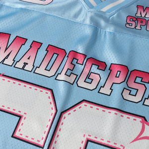 Custom Streetwear Oversized Sublimation Printed Soccer Jerseys Vintage Inspired Mesh Football Jersey 100% Polyester Eco-Friendly