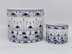 Macetas de Cerámica Azul y Blanca Pintadas <span class=keywords><strong>a</strong></span> <span class=keywords><strong>Mano</strong></span> de Jingdezhen, Cubiertas Vintage para Macetas de Flores y Suculentas, Decoración para Jardín y Hogar - Product Image 2