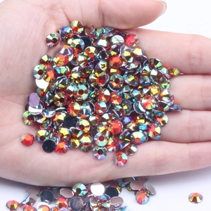 Vente en gros de 5mm couleurs <span class=keywords><strong>AB</strong></span> normales 30000pcs colle Flatback non-hotfix sur résine strass en vrac pour bricolage décorations de vêtements 3D - Product Image 5